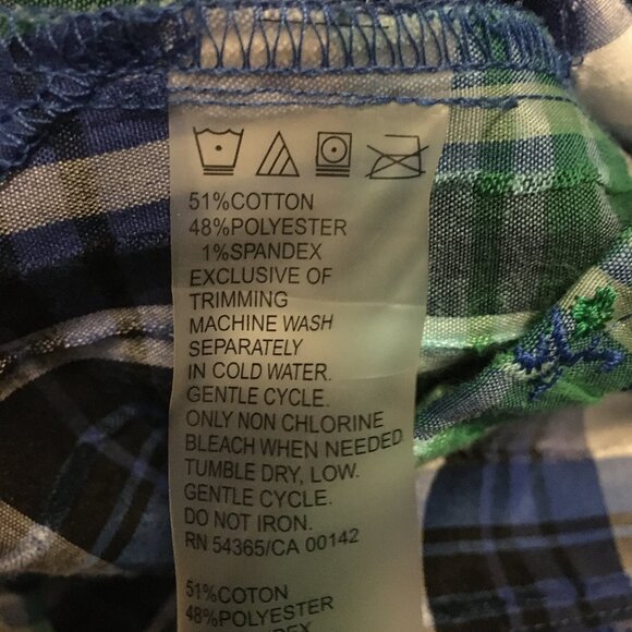 Vintage Alia Plaid Embroidered Green & Blue Cottagecore Button Down Shirt - Picture 10 of 16